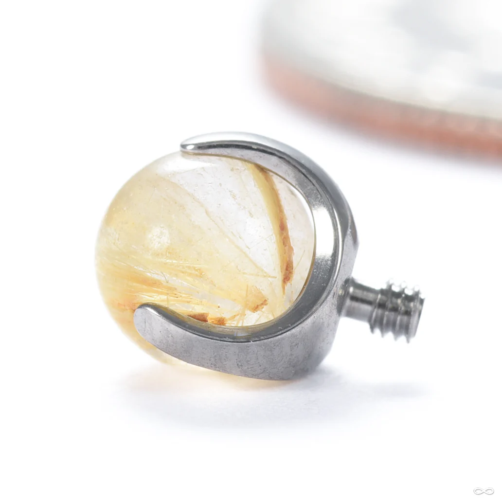 Claw-set Stone Threaded End in Titanium from People’s Jewelry - Image 17