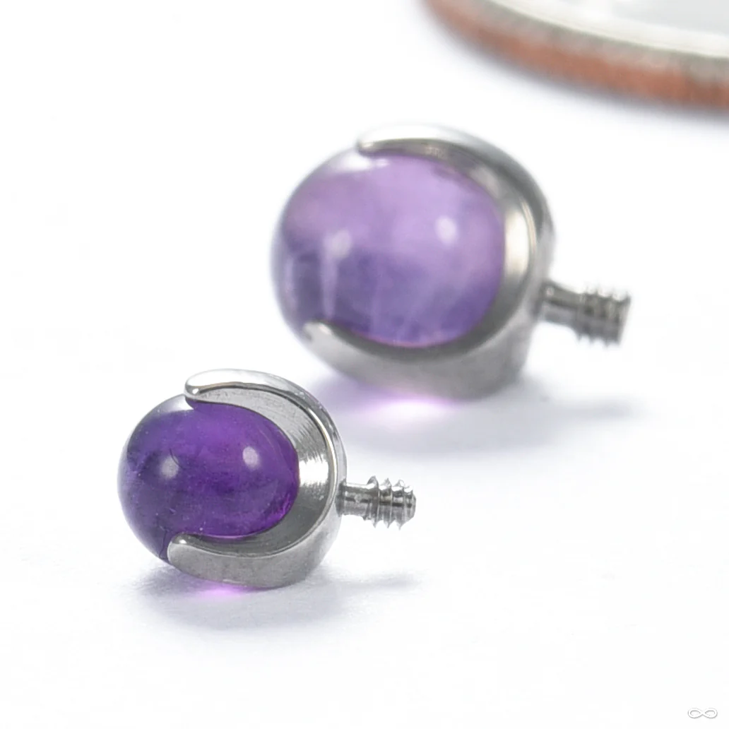 Claw-set Stone Threaded End in Titanium from People’s Jewelry - Image 2