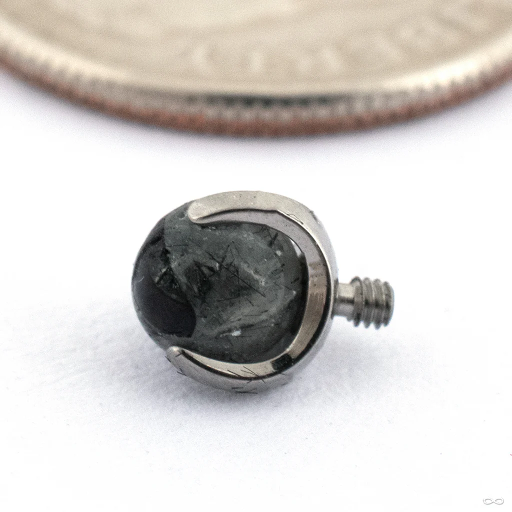 Claw-set Stone Threaded End in Titanium from People’s Jewelry - Image 20