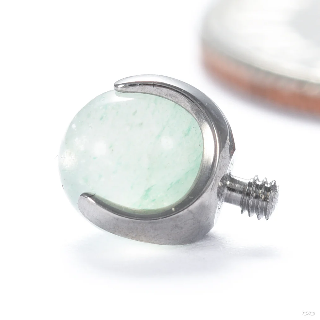 Claw-set Stone Threaded End in Titanium from People’s Jewelry - Image 5