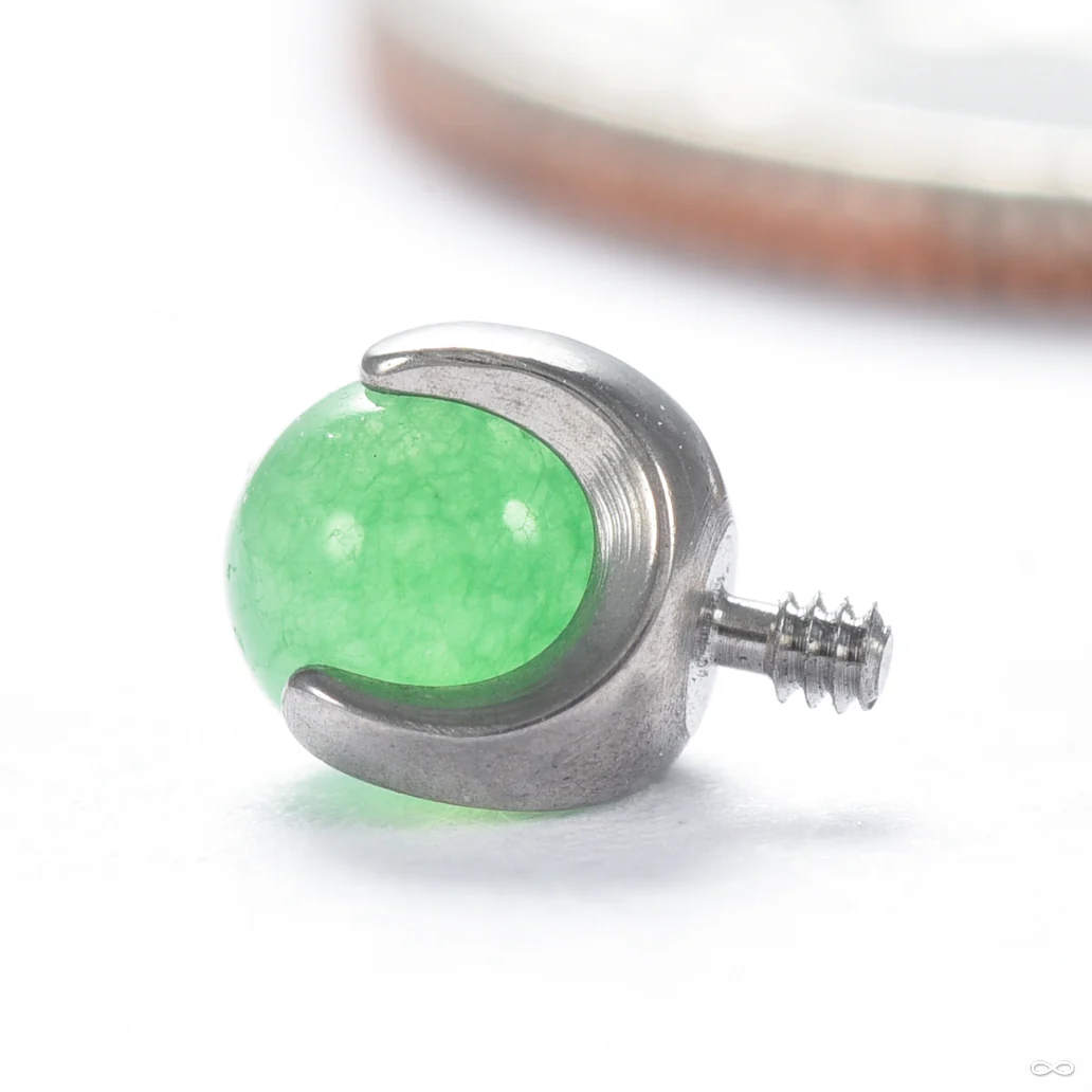 Claw-set Stone Threaded End in Titanium from People’s Jewelry - Image 8