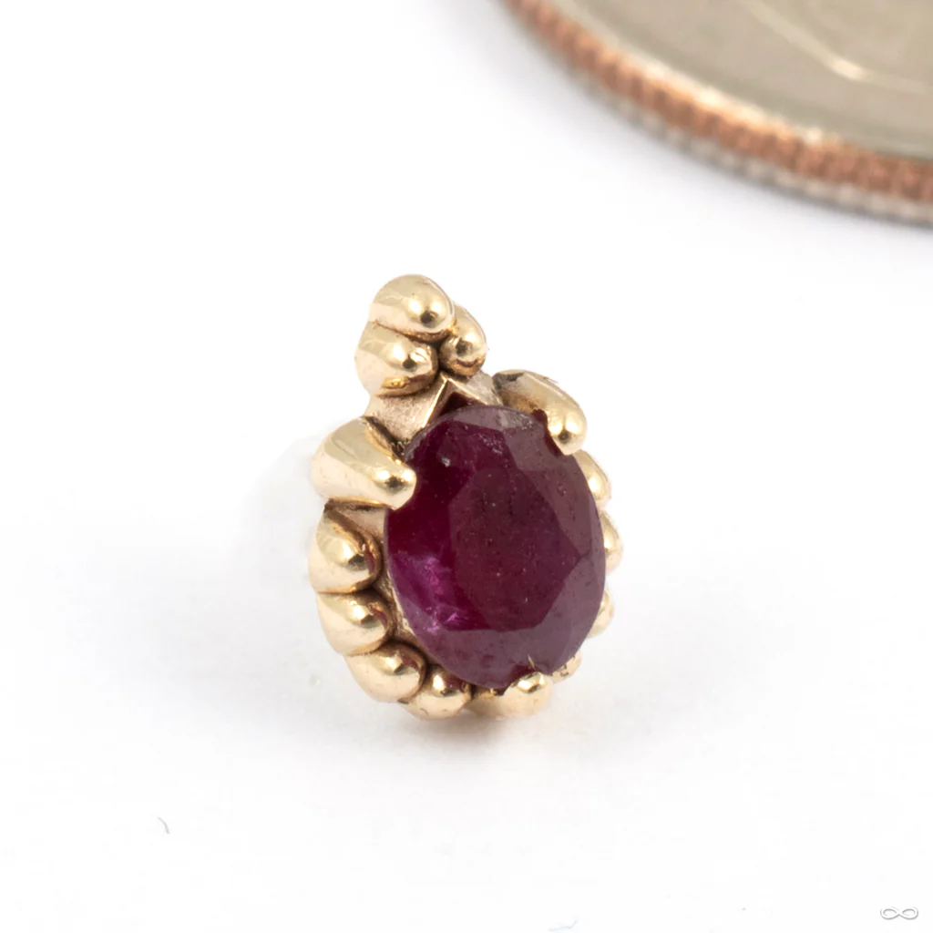 Coronation Press-fit End in Gold from Sacred Symbols