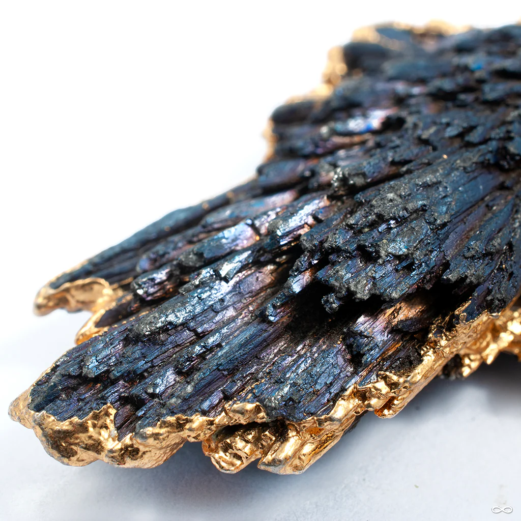 Crossovers in Brass with Titanium Coated Kyanite from Oracle - Image 2