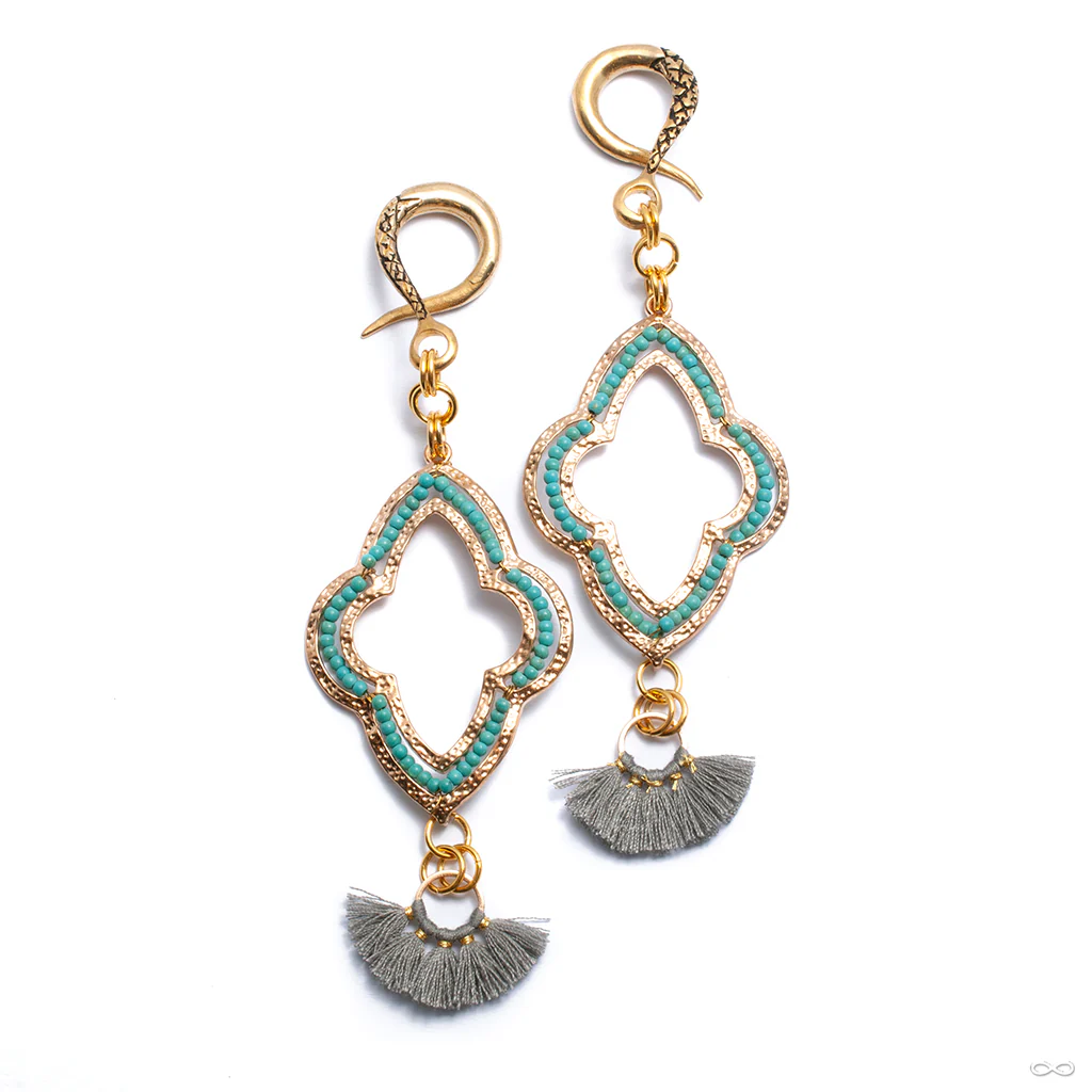 Crossover with Ornate Stamped Metal and Fan Tassel from Oracle