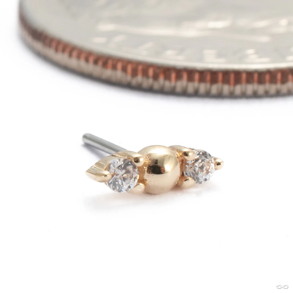 Crushing Press-fit End in Gold from Buddha Jewelry - Image 4