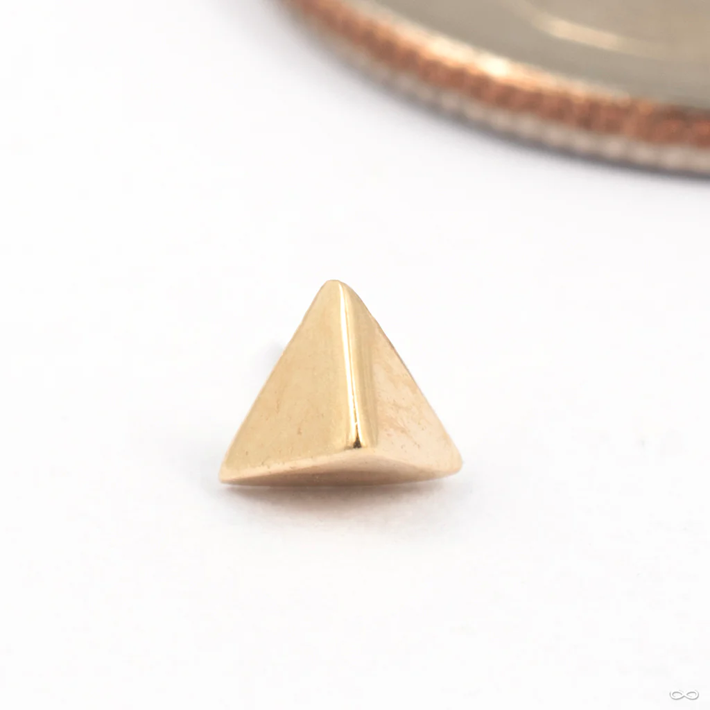 Crux Press-fit End in Gold from Sacred Symbols