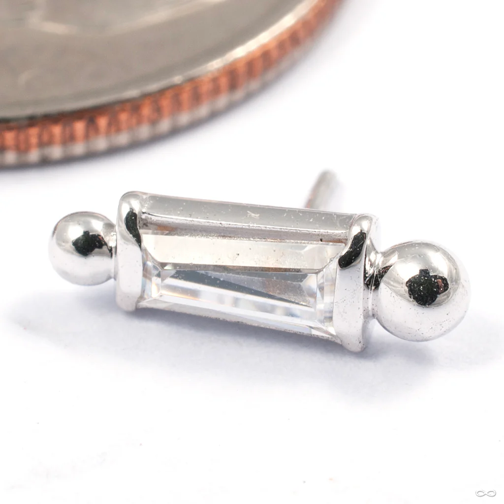 Crystal Joint Press-fit End in Gold from Auris Jewellery