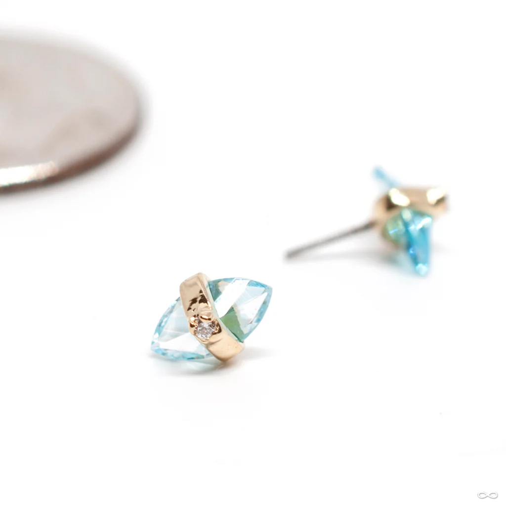 Crystalized with Diamond Press-fit End in Gold from Pupil Hall - Image 3