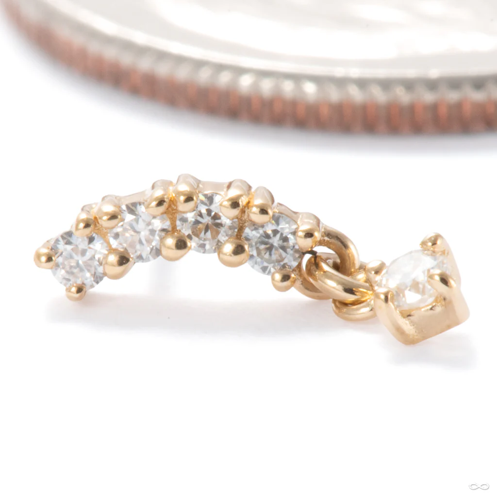 Curve Appeal Press-fit End in Gold from Ember Body Jewelry - Image 3