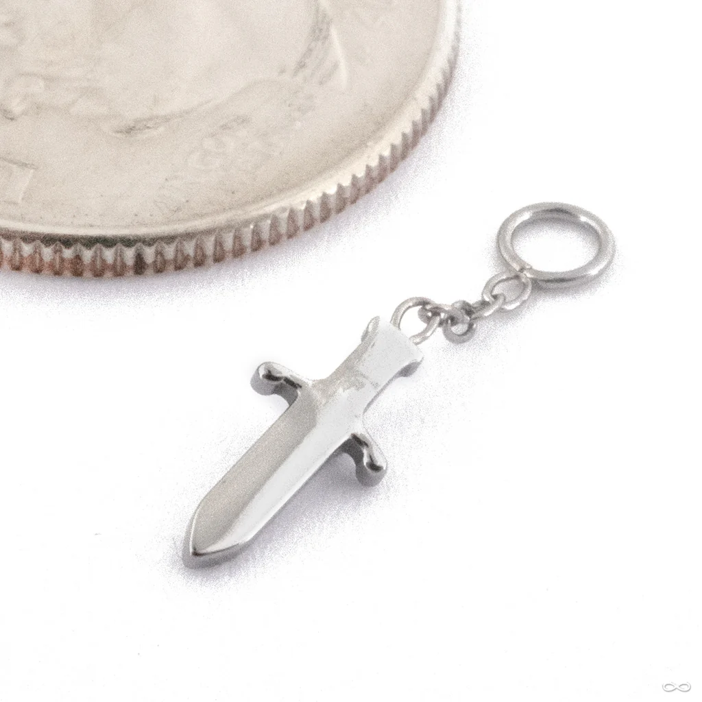 Dagger Charm in Titanium from Diablo Organics - Image 3
