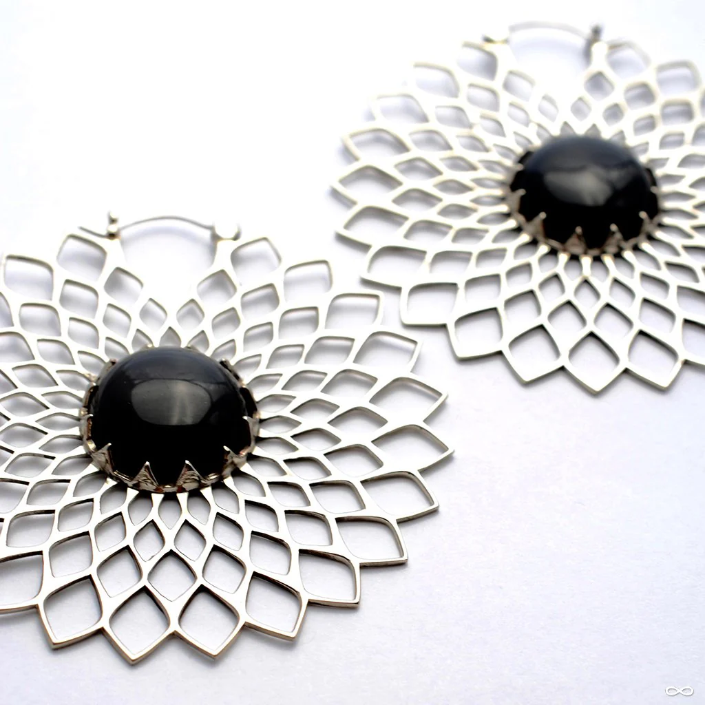 Dahlia Earrings with Horn from Tawapa - Image 2