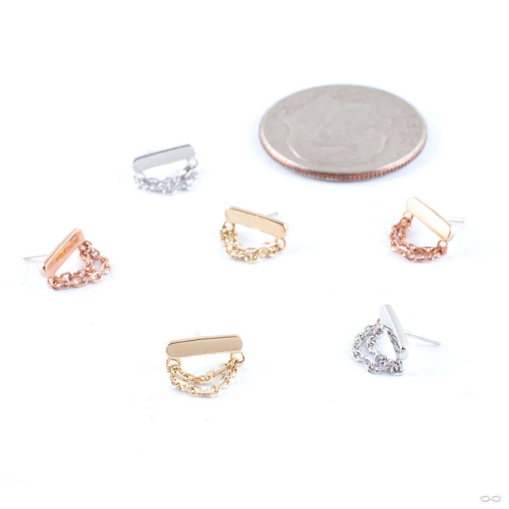 Daria Press-fit End in Gold from Junipurr Jewelry