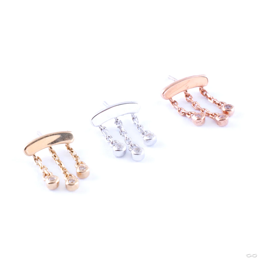 Delilah Press-fit End in Gold from Junipurr Jewelry