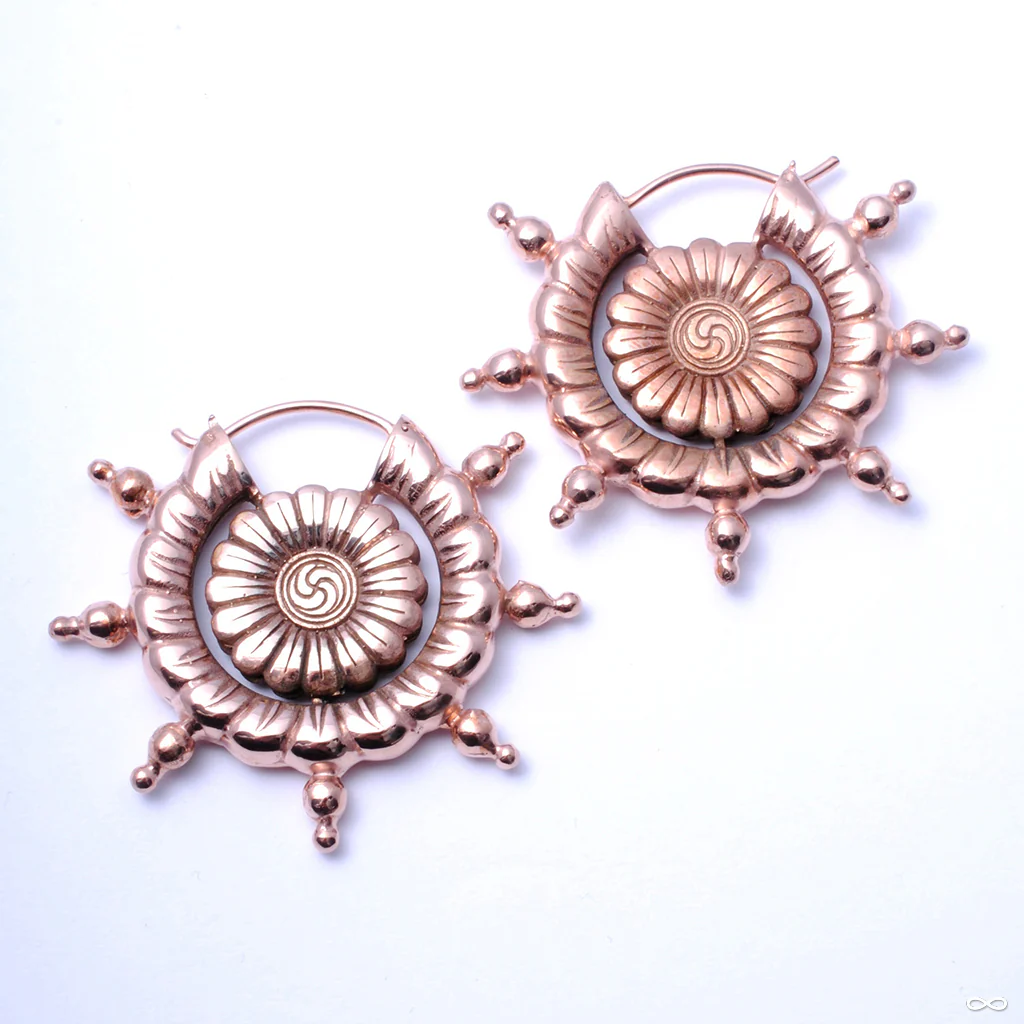 Dharma Wheel Earrings from Maya Jewelry - Image 2