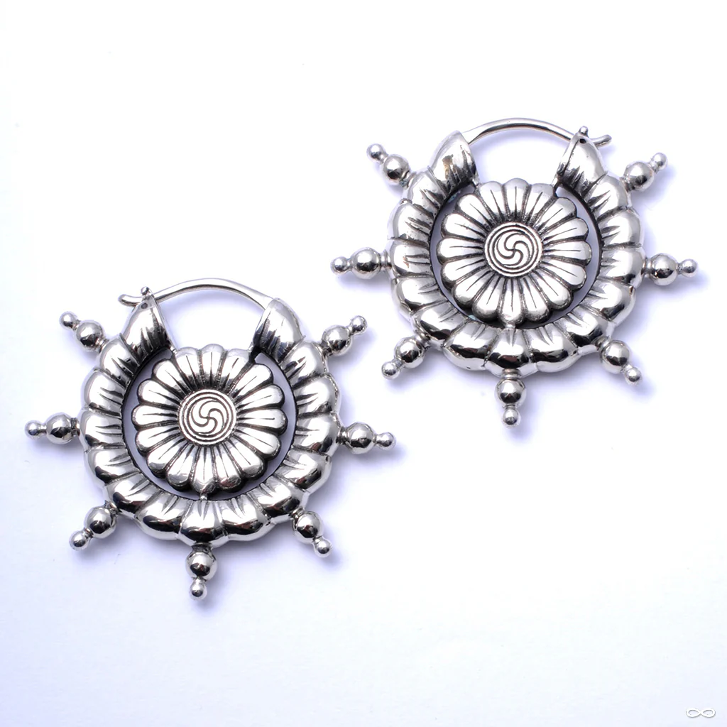 Dharma Wheel Earrings from Maya Jewelry - Image 4