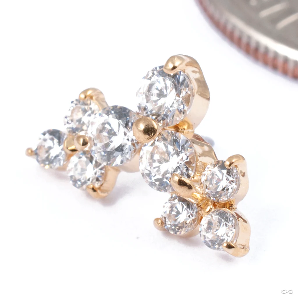 Diadema Press-fit End in Gold from Auris Jewellery - Image 2