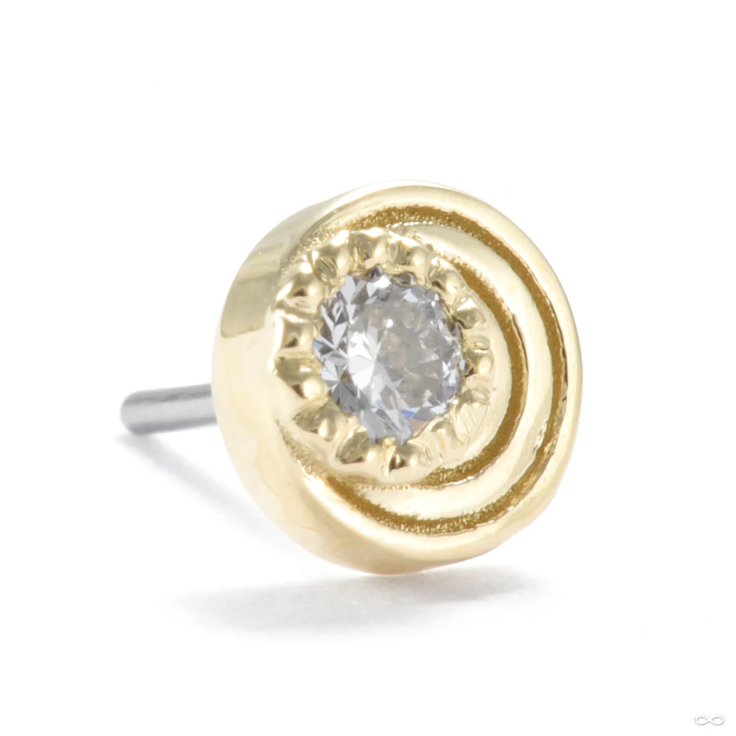 Diamond Calamity Press-fit End in Gold from Seasons Handmade - Image 2
