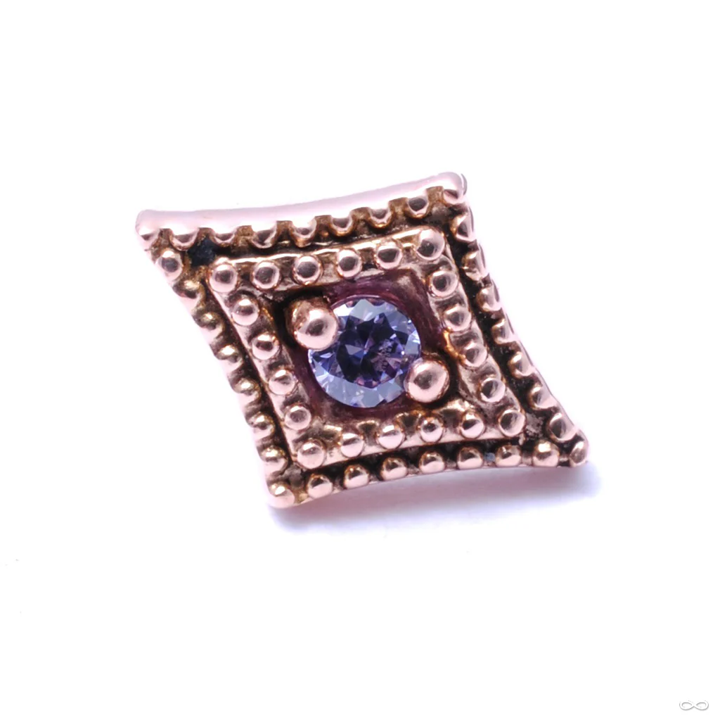 Diamond Double Millgrain Press-fit End in Gold from LeRoi - Image 10