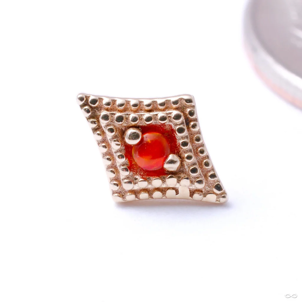 Diamond Double Millgrain Press-fit End in Gold from LeRoi - Image 9