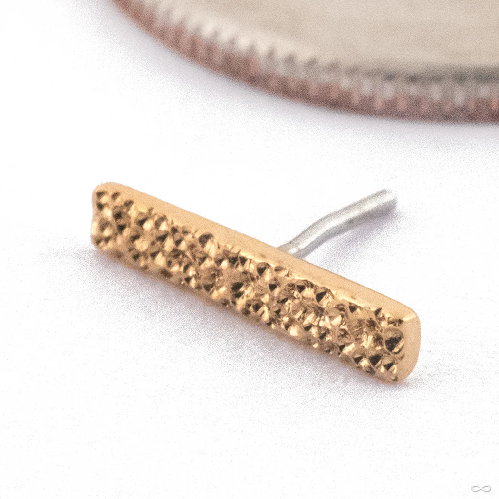 Diamond Shine Liz Press-fit End in Gold from Quetzalli
