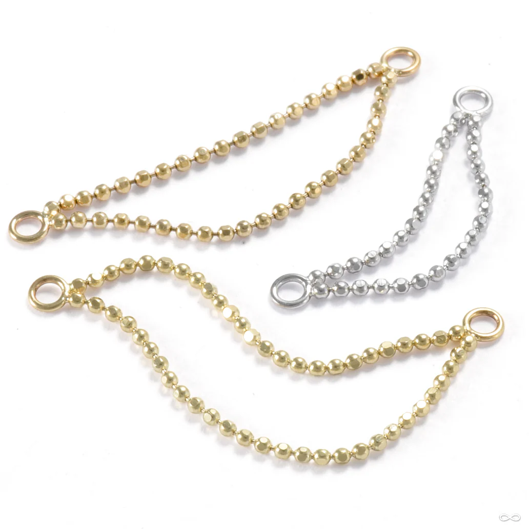 Double Beaded Lynx Chain in Gold from Pupil Hall