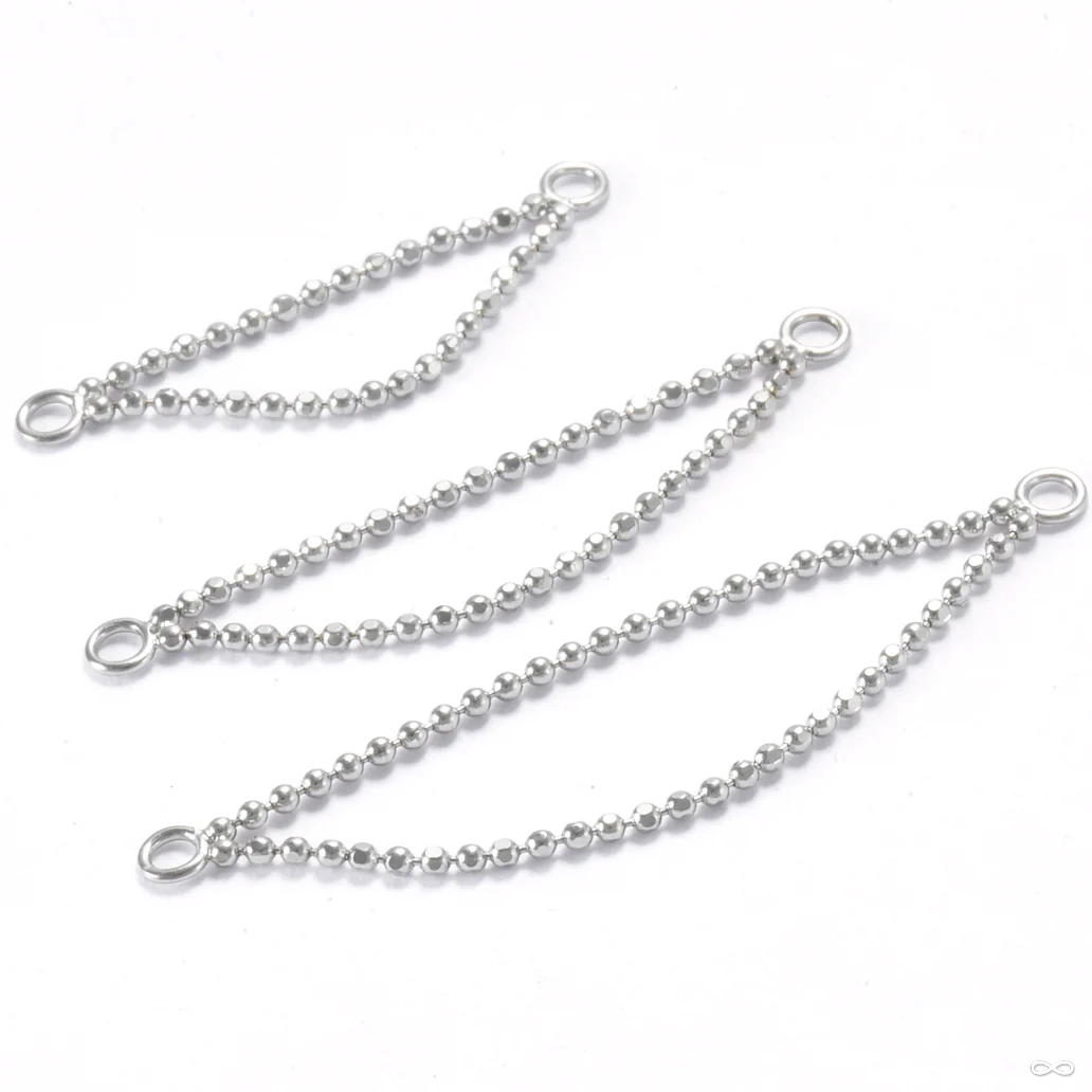 Double Beaded Lynx Chain in Gold from Pupil Hall - Image 2