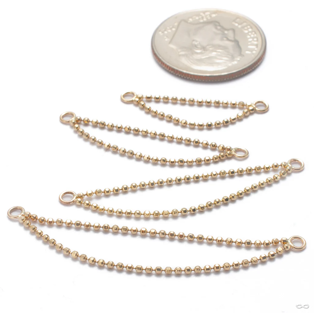 Double Beaded Lynx Chain in Gold from Pupil Hall - Image 3