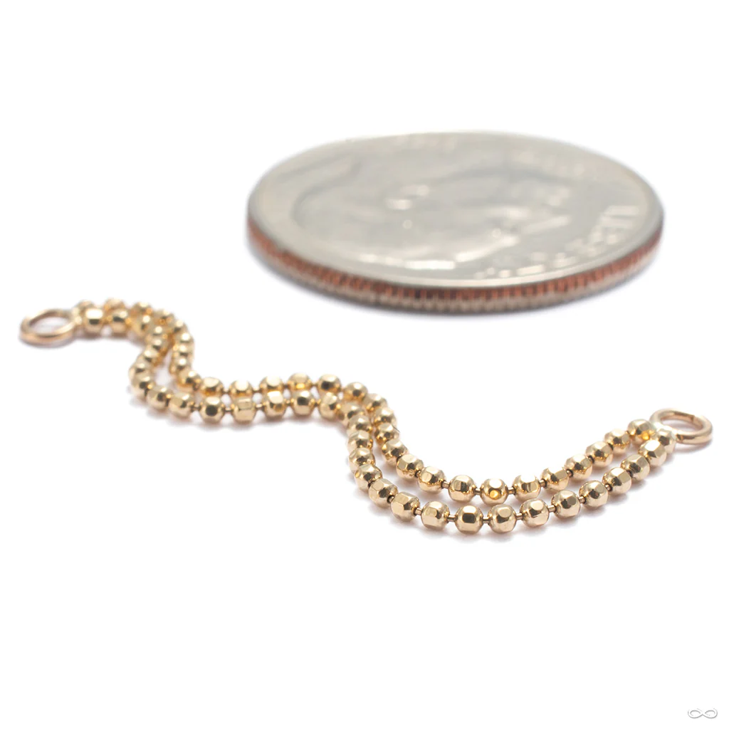 Double Beaded Lynx Chain in Gold from Pupil Hall - Image 5