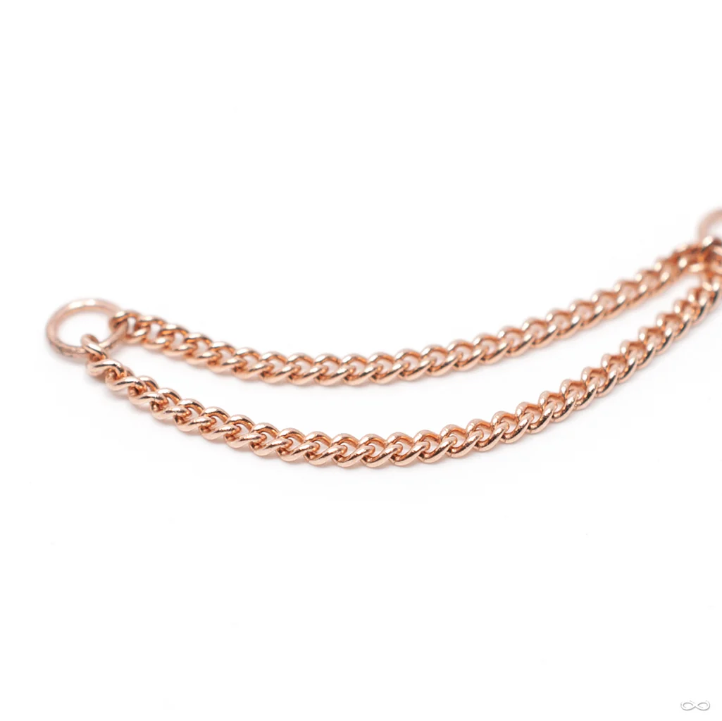 Double Curb Chain in Gold from Hialeah - Image 2