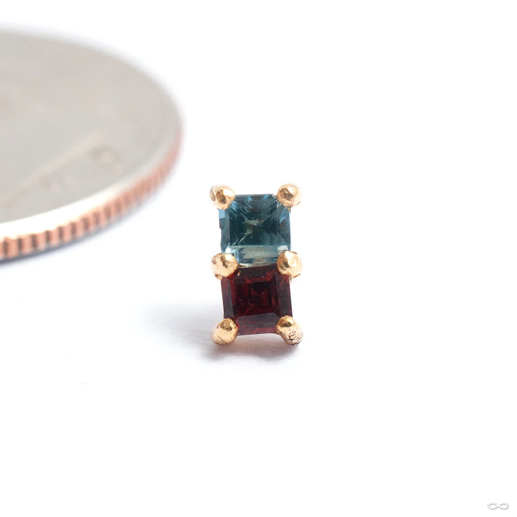 Double Lumine Press-fit End in Gold from Quetzalli - Image 2