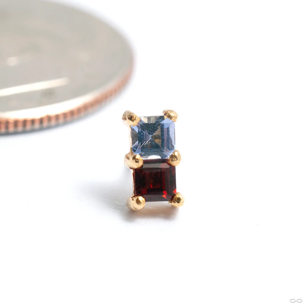 Double Lumine Press-fit End in Gold from Quetzalli - Image 3