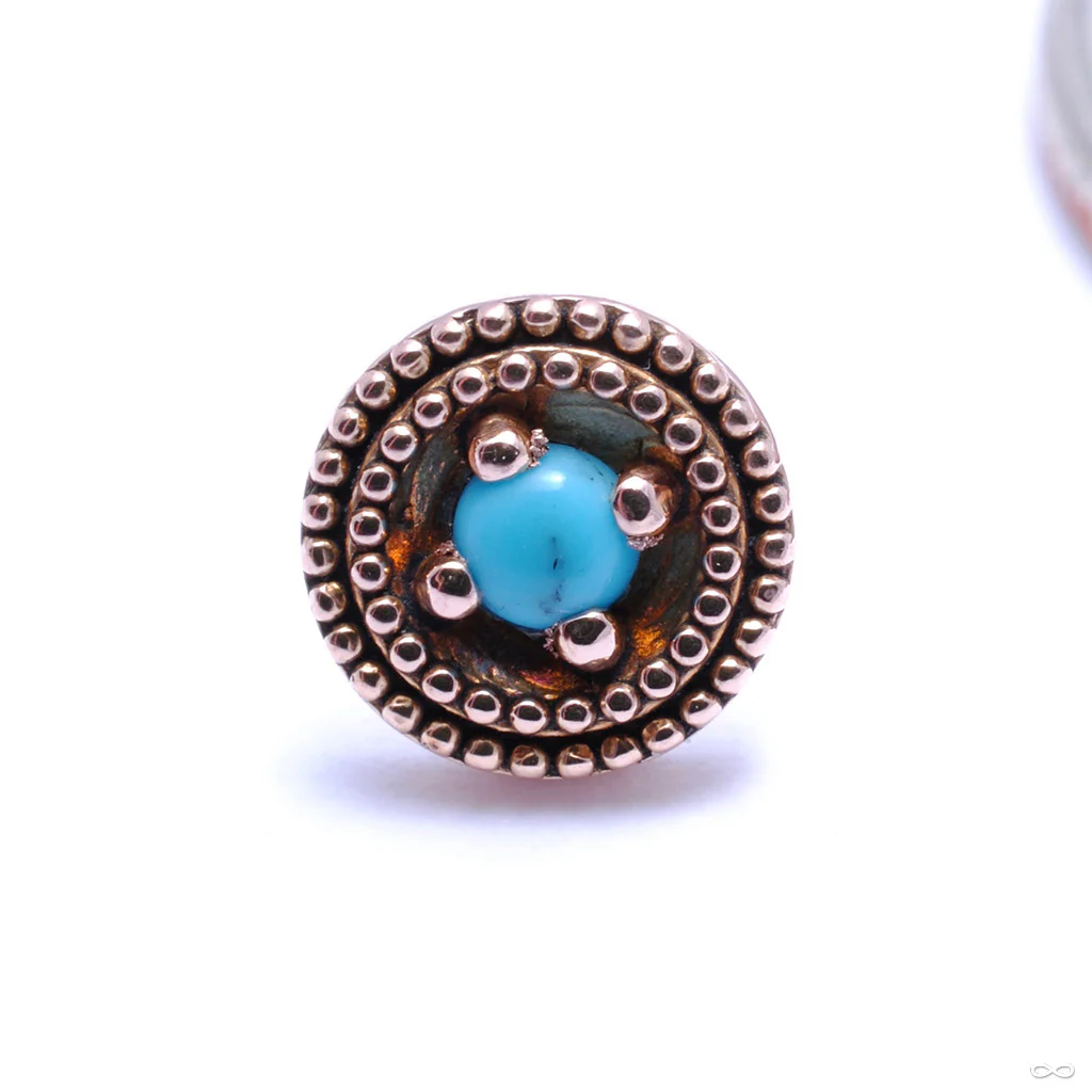 Double Millgrain Round Press-fit End in Gold from LeRoi - Image 11