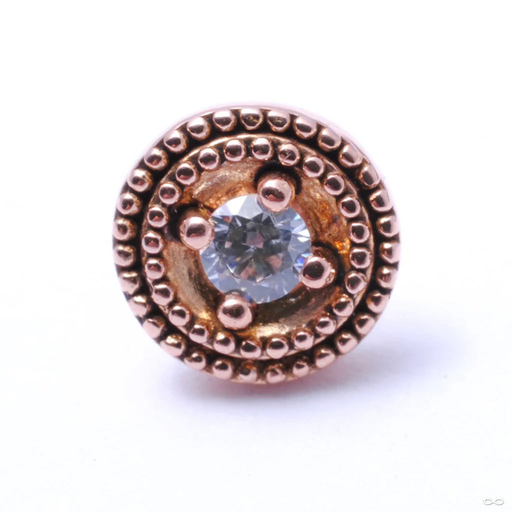 Double Millgrain Round Press-fit End in Gold from LeRoi - Image 8