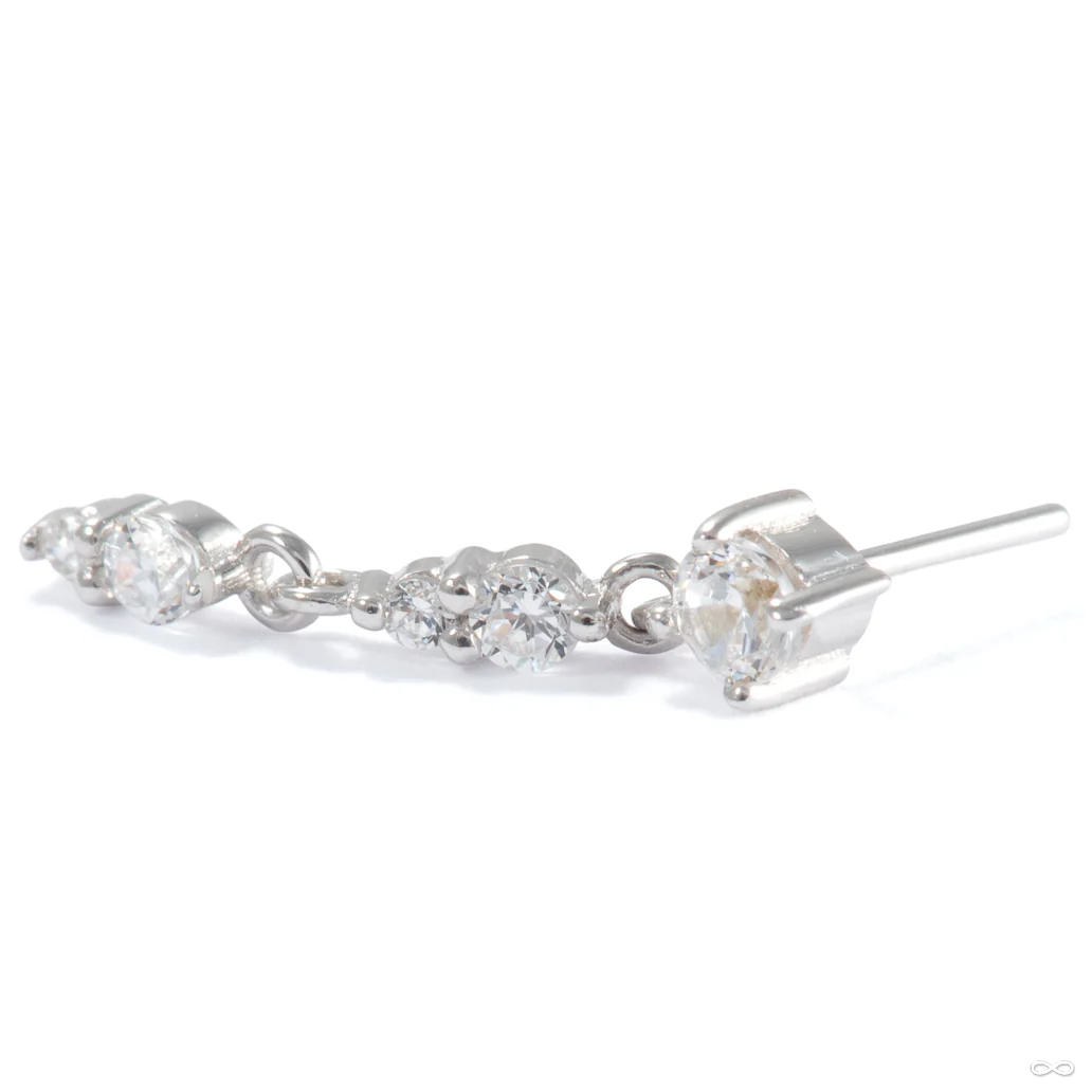 Double Noon Press-fit End in Gold from Ember Body Jewelry - Image 2