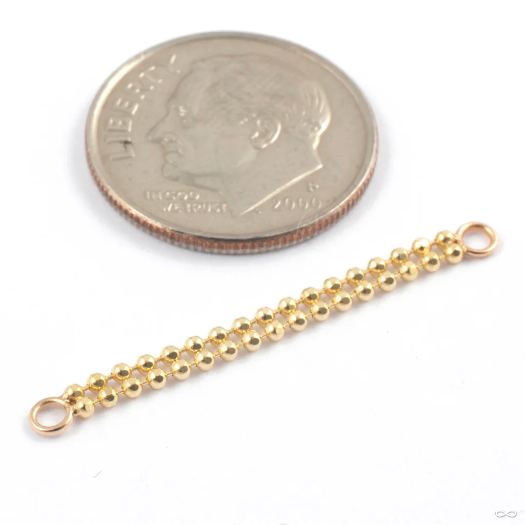 Double Trouble Chain in Gold from Quetzalli