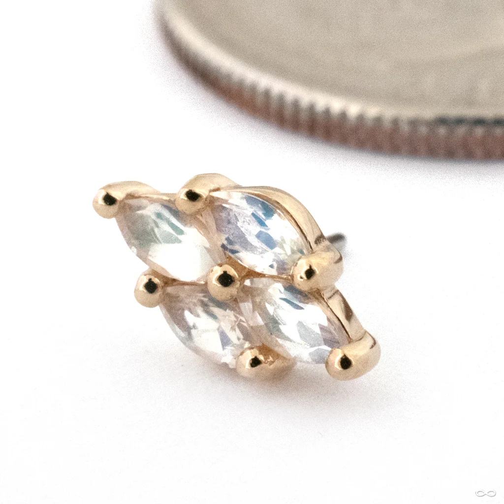 Dream On Press-fit End in Gold from Buddha Jewelry - Image 4