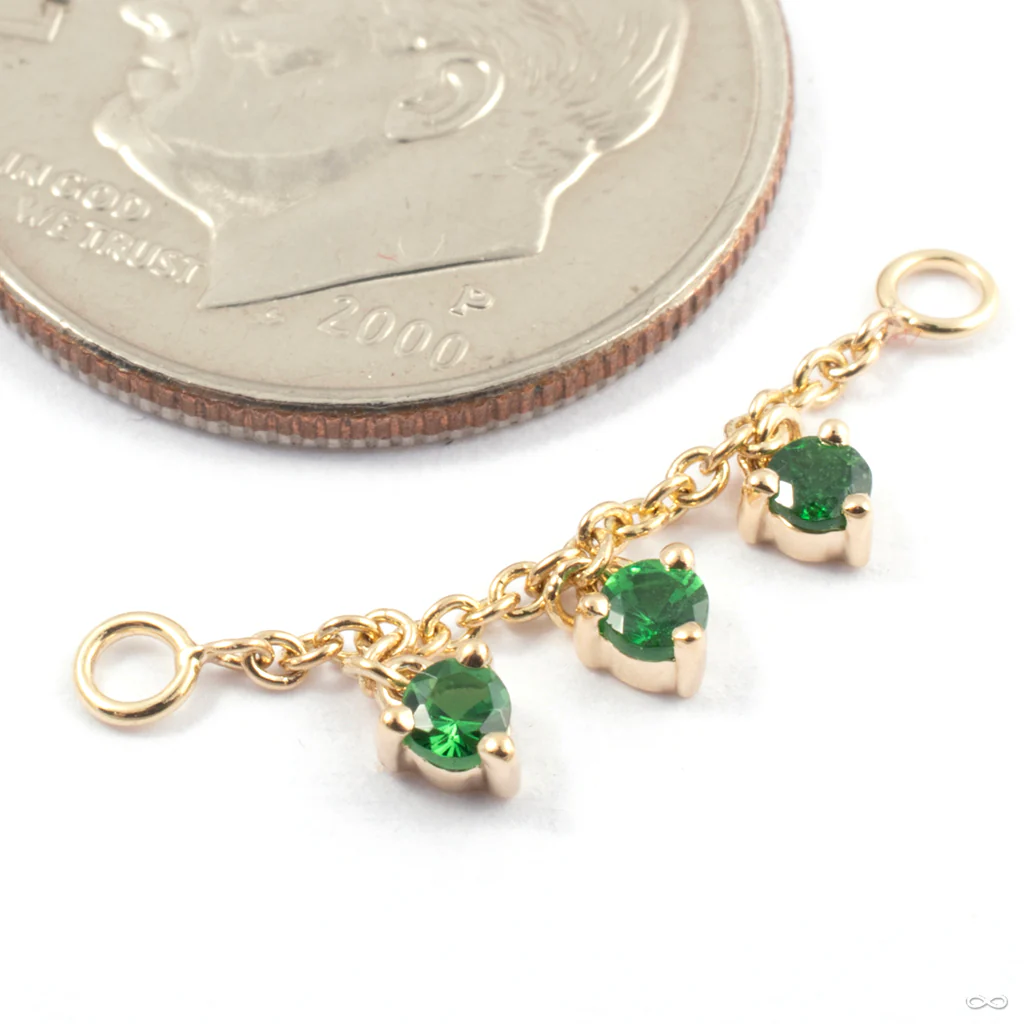 Dripping Stone Chain in Gold from Modern Mood - Image 5