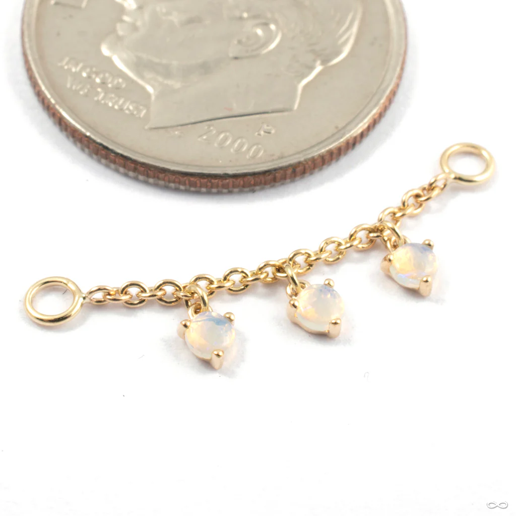 Dripping Stone Chain in Gold from Modern Mood - Image 6