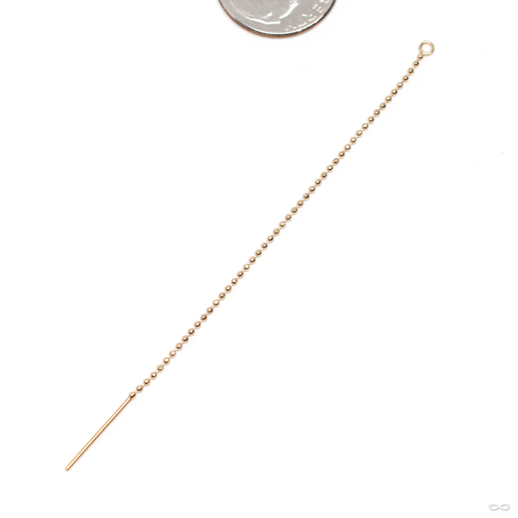 Faceted Bead Threader Charm in Gold from Hialeah - Image 2