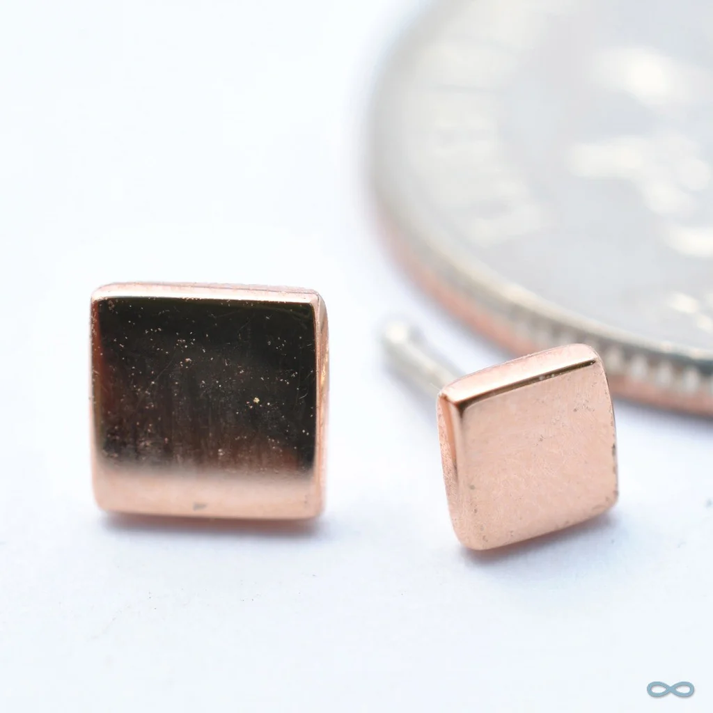 Flat Square Press-fit End in Gold from BVLA - Image 2