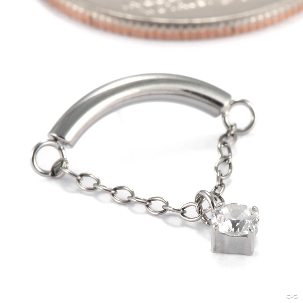 Floating Gem Press-fit End in Titanium from Diablo Organics - Image 2