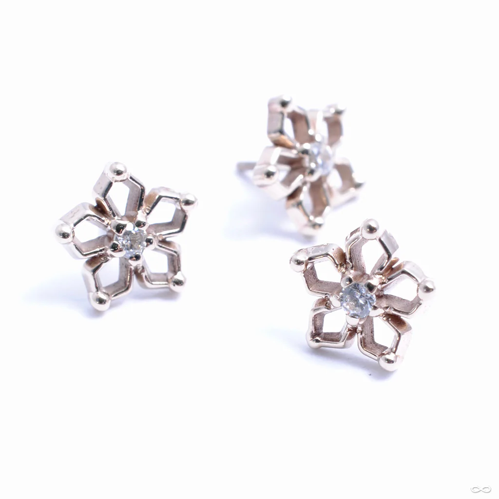 Flourish Press-fit End in Gold from Maya Jewelry - Image 3