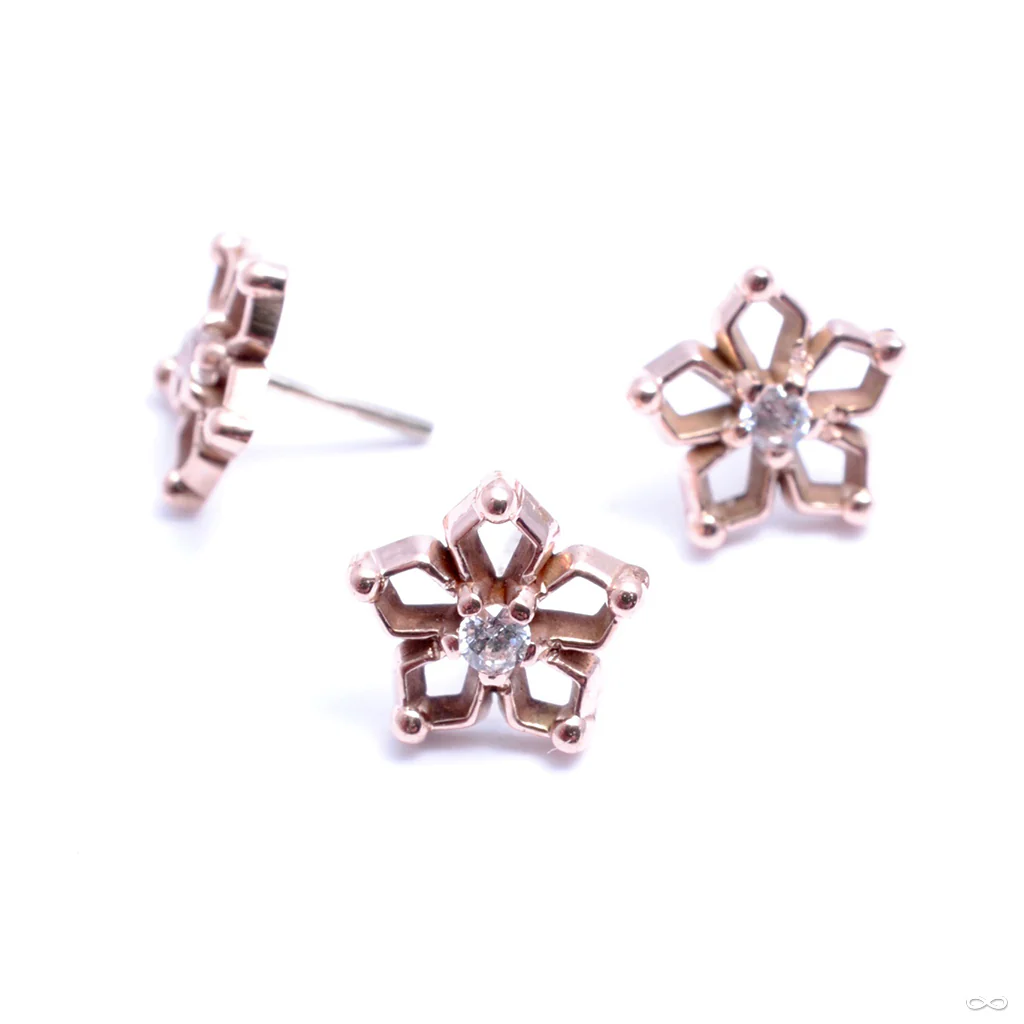 Flourish Press-fit End in Gold from Maya Jewelry - Image 4