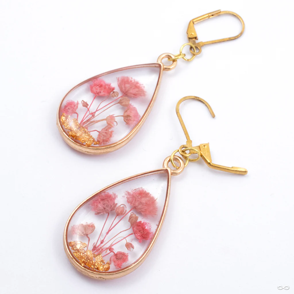 Flower and Fern Teardrop Earrings from Uzu Organics - Image 5