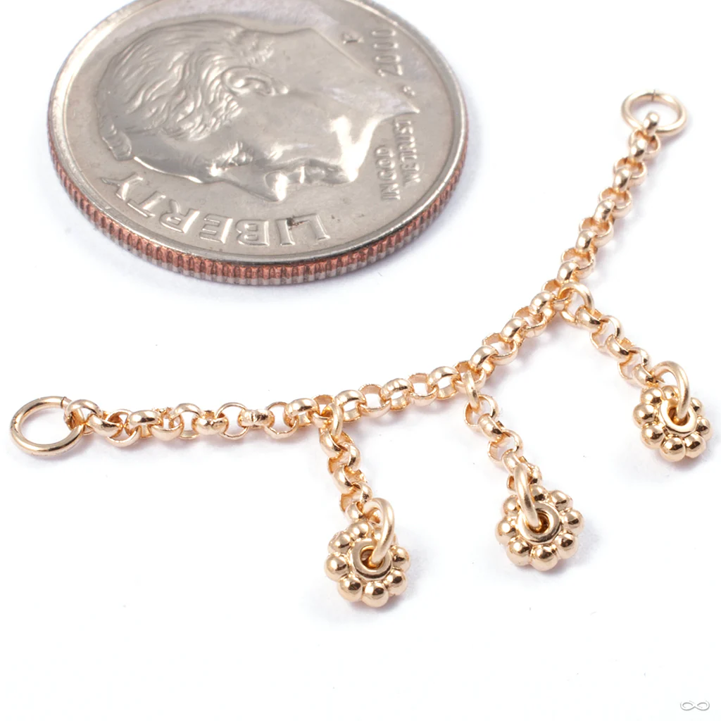 Flower Child Chain in Gold from Hialeah
