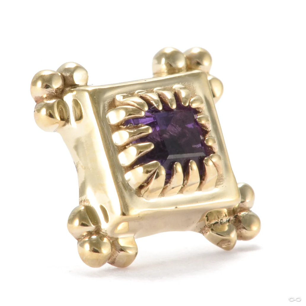 Fortress Press-fit End in Gold from Sacred Symbols