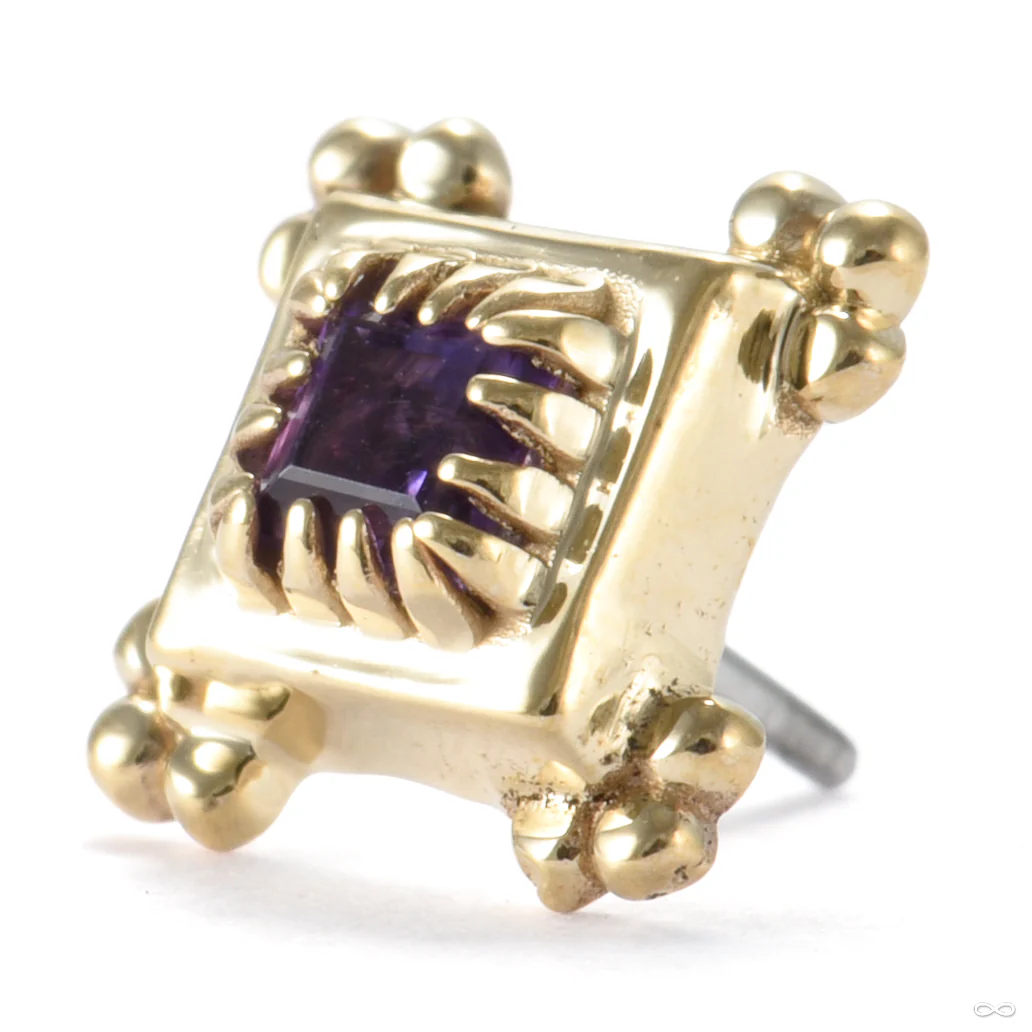 Fortress Press-fit End in Gold from Sacred Symbols - Image 2