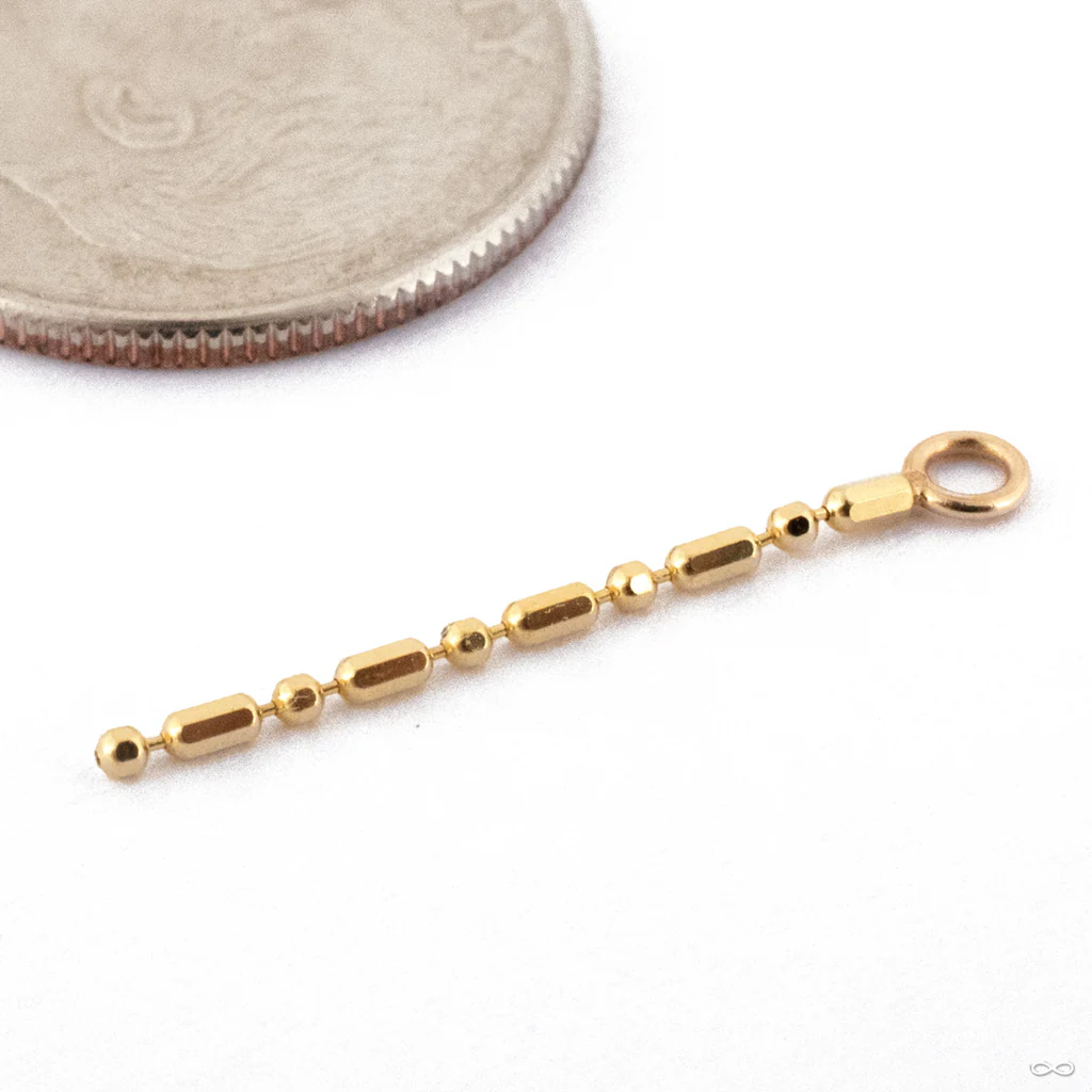 Fox Tail Charm in Gold from Quetzalli - Image 2