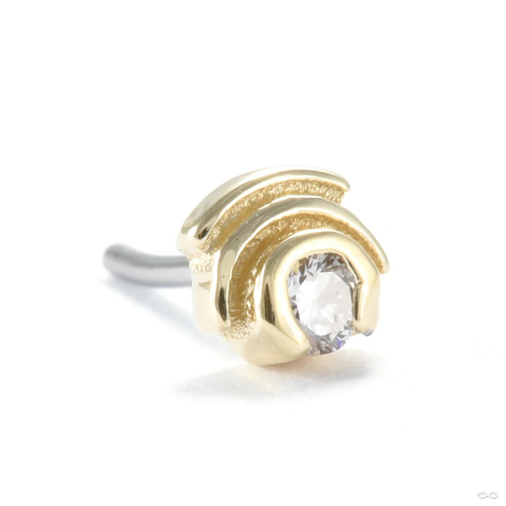 Fracture Press-fit End in Gold from Seasons Handmade - Image 2