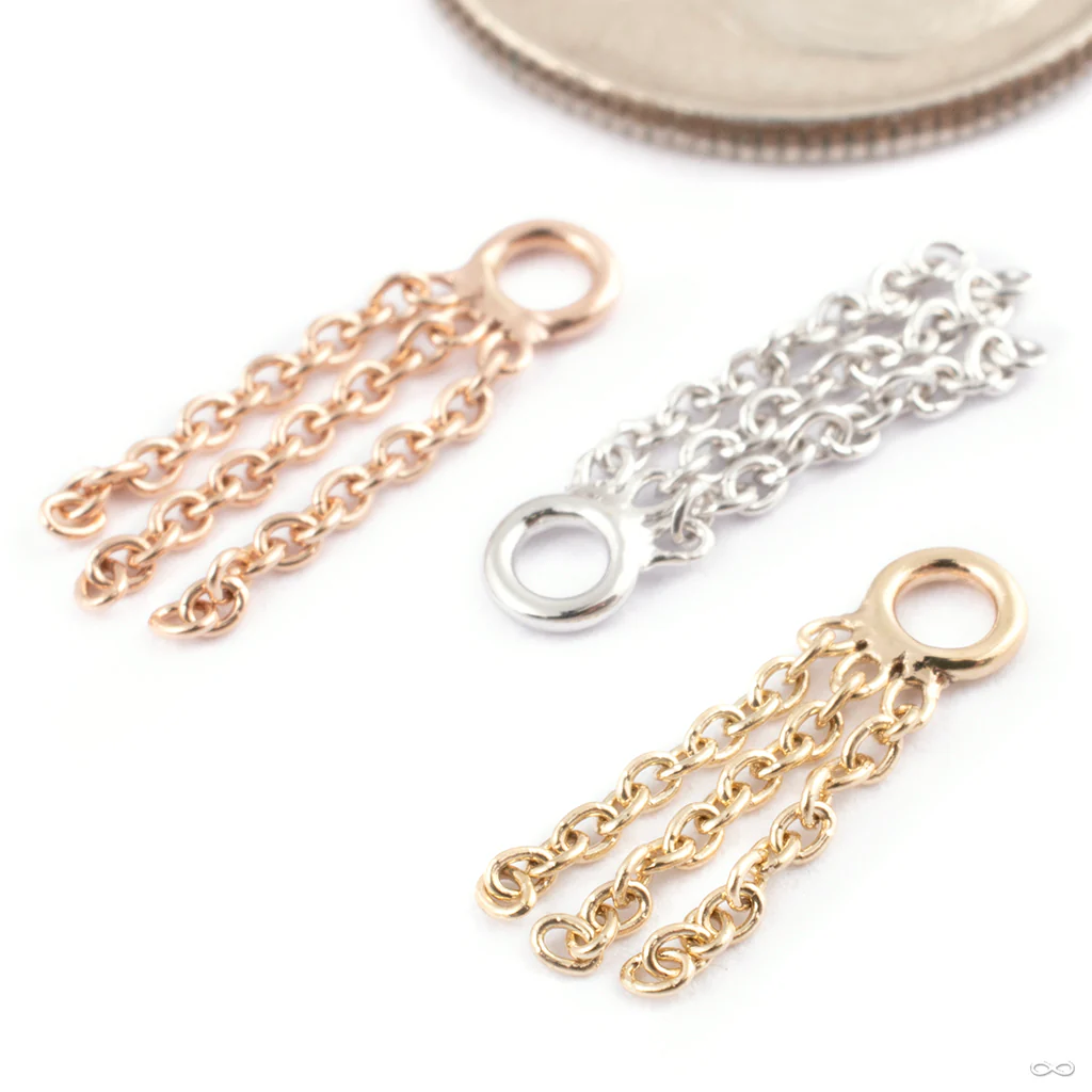 Fringe Charm in Gold from Tether Jewelry